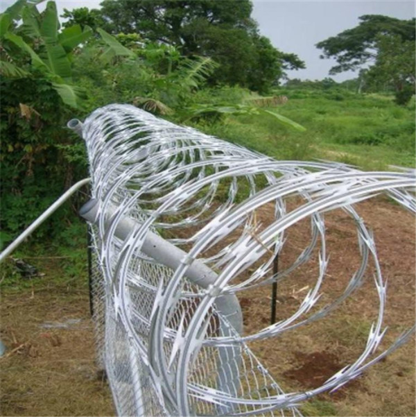 Protective fence spiral barbed wire rope blade razor wire  01