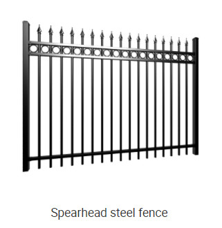 Courtyard villa wall safety protection iron fence (1)