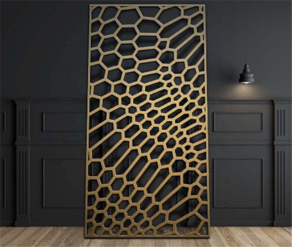 Room exterior wall decoration Laser cut carved metal screen  (2)