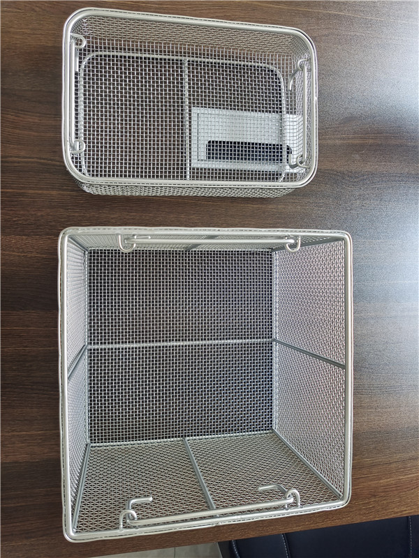Medical stainless steel wire basket disinfection basket03