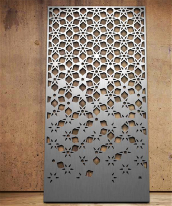 Room exterior wall decoration Laser cut carved metal screen  (7)