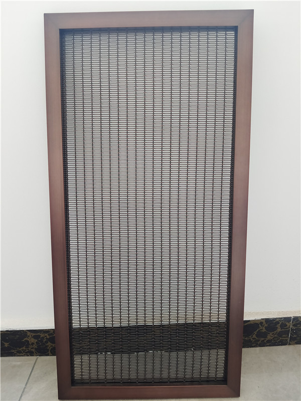 Stainless steel interior architectural decoration crimped woven wire mesh