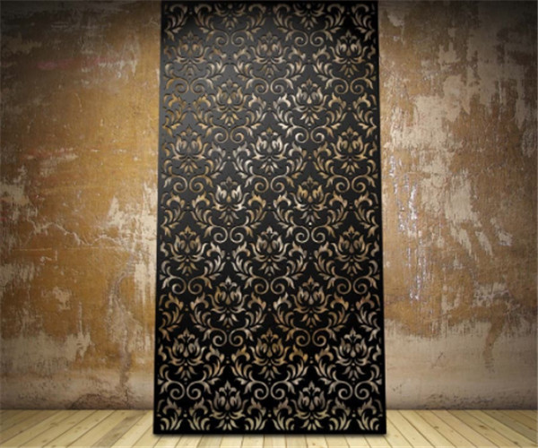 Room exterior wall decoration Laser cut carved metal screen  (4)
